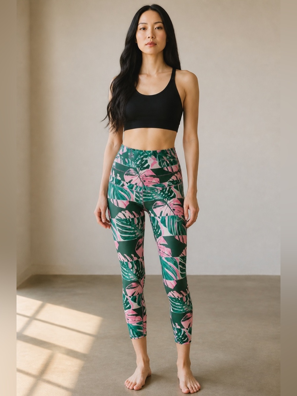 Nike Dri-FIT Running Crop Leggings Women’s Medium High Rise Tropical NWT $85